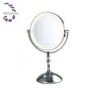 Best price beautiful heart desktop iron cosmetic mirror portable dressing table mirror