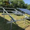 solar mounting system with wbq ground screws/pole anchor