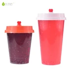 Branded Transparent Plastic Disposable Cup With Lid