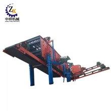 Portable mobile vertical mounted primary impact crusher for sale