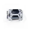 Moissanite stones for sale clarity VVS1color DEFGHIJ emerald cut moissanite can be made inexpensive moissanite rings,glass stone