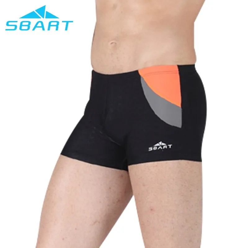 Sbart Mens Sexy Swimwear Competition Swim Short Shark Skin Waterproof