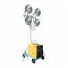telescopic mast light/lighter tower mounted on small car