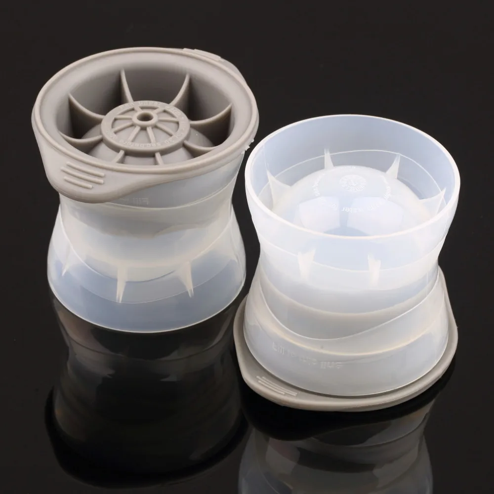 1set Diameter Ice Balls Infuse Cube Tray Sphere Ice Molds 2.5" for Cocktails