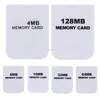 4MB 8MB 16MB 32MB 64MB 128MB Practical White Memory Card For Nintendo Wii For Gamecube GC Game