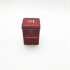 Fancy Custom Printed 80g Square Metal Tea Tin