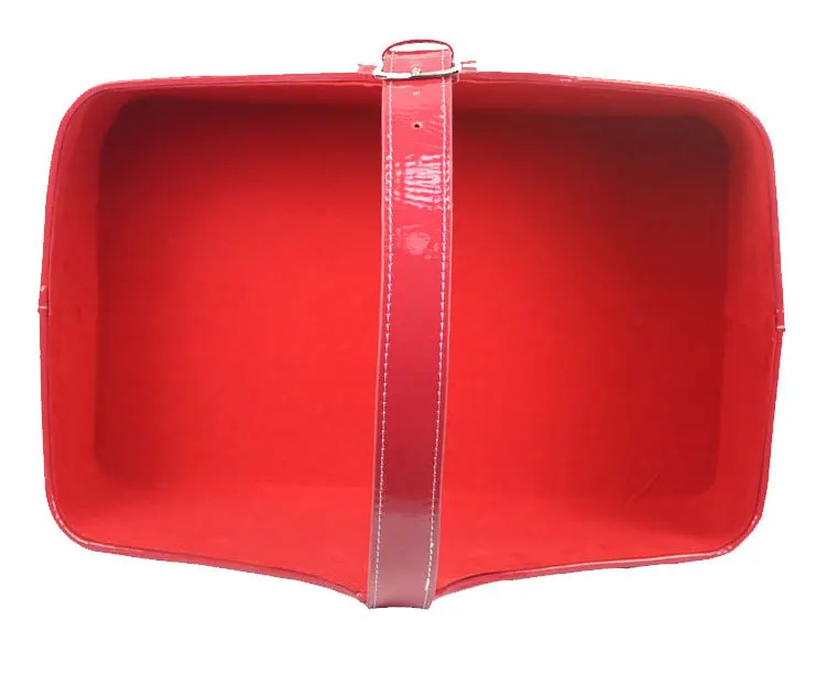 Hotel PU food packaging basket basket basket leather hand basket basket leather magazine PU/PVC Mid Autumn Festival