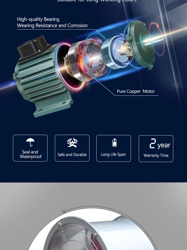Industry Exhaust Fan, Axial, DRUM, BARREL, COOLING - detail 16