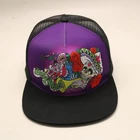 Flat Brim Snapback Trucker Cap Adult Fitted Sublimation Mesh Hat