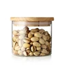 All sizes kitchen food storage glass canister jar for spaghetti, beans, coffee powder, ginseng, Glass storage canister