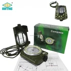 Professional Outdoor Camping Equipment Foldable Lensatic Compass Armor prismatic Compass with Luminous Dial
