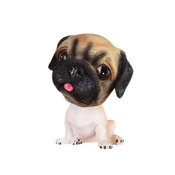 shaking head nodding resin puppy dog for car decor