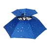 Diameter Double Layer Folding Compact UV Wind Protection Umbrella Hat