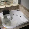 Drop in whirlpool bathtub/ 1.9m bath tub/ one person spa cheap corner bathtub B25912W-1WT