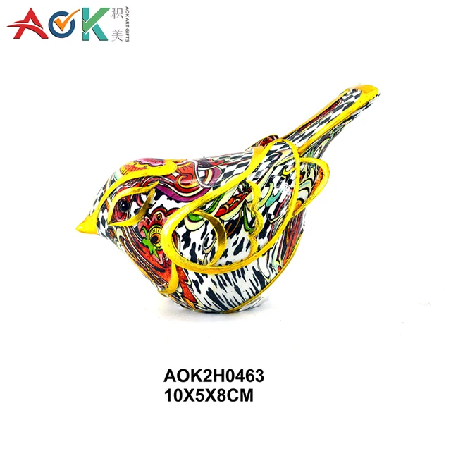Modern Home Souvenirs And Handcraft Carved Artificial Creative Resin Bird Figurines