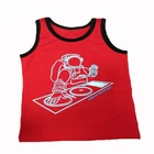 Custom 95%cotton 5%spandex boy kid vest, children vest