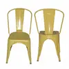 Colorful Metal Chairs and Commercial Furniture General Use Cheap Coffee Bar Chairs rustic metal chair