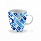 Wholesale colourful decal tea coffee cup daily use ceramic mug