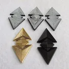 Custom Die Struck Gold Silver Black Metal Logo Badge