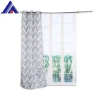 Color Fireproof Design Luxury Fancy Jacquard Patterned panel Blackout Curtains