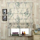 Flower Design Ex-factory price Folding Shade Roman Blind Curtains