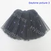 Newest style and fashion Children dance wear black led lights pettiskirt tutu skirt for Night party
