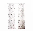 Curtain Discount Curtains 100% Polyester Pink Flower Sheer Curtain For The Girls Kids Room Perspective Elegant Curtain