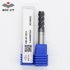 ZCCCT GM-4E-D6.0 4 flutes square end mills cutter with straight shank with four edges