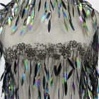 2019 Fashion Nigerian Elegant Embroidery Sequin Fabric Chiffon Fabric For Decoration