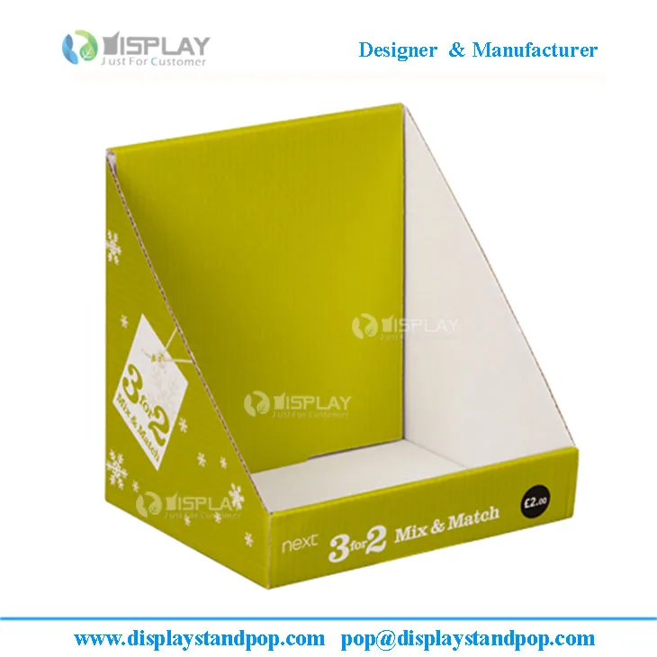 recycled customized corrugated cardboard magazine counter