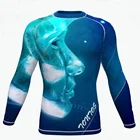 Low price custom Run printing swim bjj rash guard mma