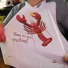 Crab Bibs Adult Size Disposable Adult Poly Bibs Plastic Bibs