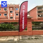 custom beach flag banner,polyester UV waterproof beach feather flag