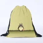 Eco custom heat transfer cotton canvas drawstring backpack bag