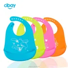 100% food grade FDA approved silicone baby waterproof bib