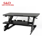 Hot Selling Office Height Adjustable Standing Computer Tabletop Desk Sit Stand Workstation