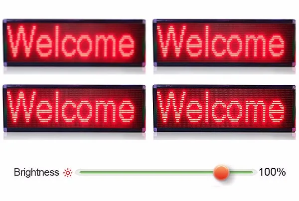 P10 Single Color LED Sign Display 960*160mm(Red, Yellow, Green, Blue, White) 3