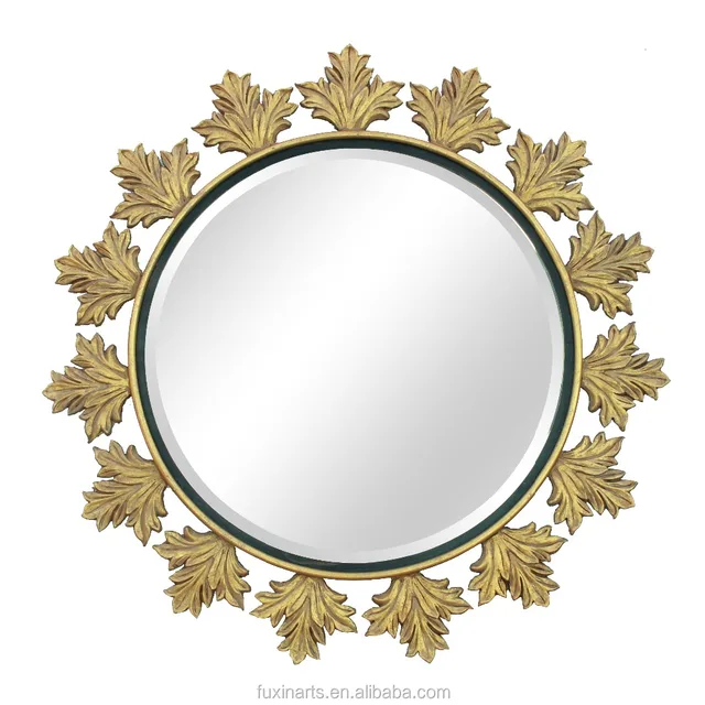 2018 wall decorative hand craft metal art and home decoration wall hanging mirror