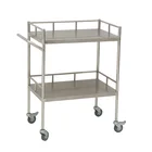 2 tier Stainless Steel kitchen hospital salon lab medical equipment instrument surgic tool trolley cart CY-D402
