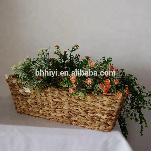 new arrival handmade water hyacinth hanging flower basket