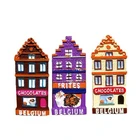Custom polystone fridge magnet cities polyresin fridge magnets