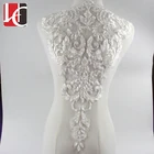 HC-4124 wholesale handmade fashion design exllent quality lace flower for wedding dress