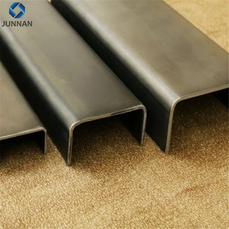 SS400 JIS standard H iron beam/ H steel/ channel steel U type metal building material 75x40x4x7mm weight chart and price