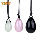 Factory Supply Crystal Egg Natural Polished Gemstone Jade Drilled Yoni Egg for Women Kegel Exercise