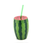 2018 NEW 750ml watermelon water bottle with straw