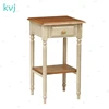 KVJ-8027 shabby chic high sofa carved wood side table