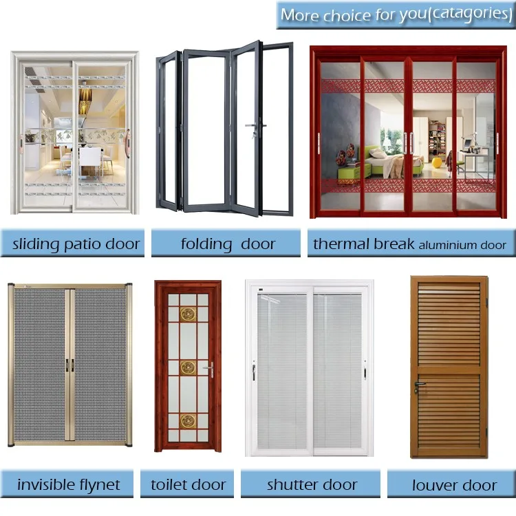 Latest design interior aluminum sliding door price