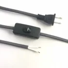 AT-KGX-NEW043 American 2 core Plug SPT-1 2X18AWG2X1.5M lamp cord with on off switch