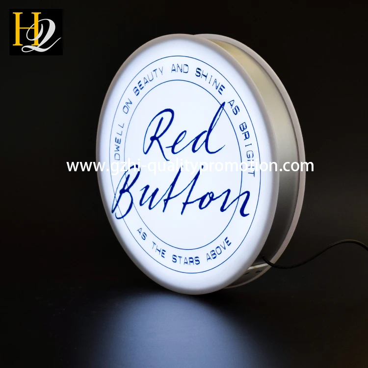 acrylic round shape light box