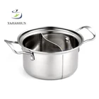 Restaurant Kitchenware 16CM Stainless Steel Chinese Hot Pot Soup Pot Mini Chafing Dish One-person Pot